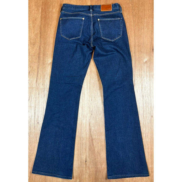 Madewell Women's Jeans Straight Bootlegger Dark Wash Denim Size 26X 32 Blue Low - Picture 3 of 15